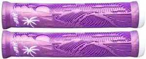 ODI Hucker Signature Flangeless Grips Iridescent Purple White