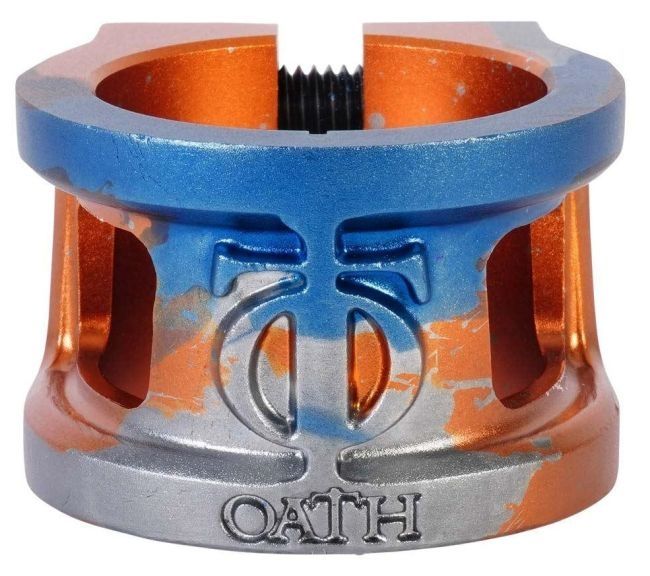 Zacisk Oath Cage V2 Orange Blue Titanium