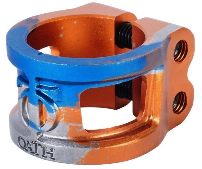 Zacisk Oath Cage V2 Orange Blue Titanium